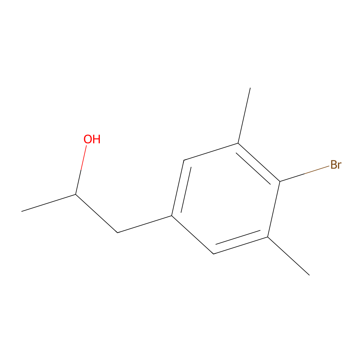 1-(4-Bromo-3,5-dimethylphenyl)propan-2-ol molecular structure, CAS 2229471-75-2