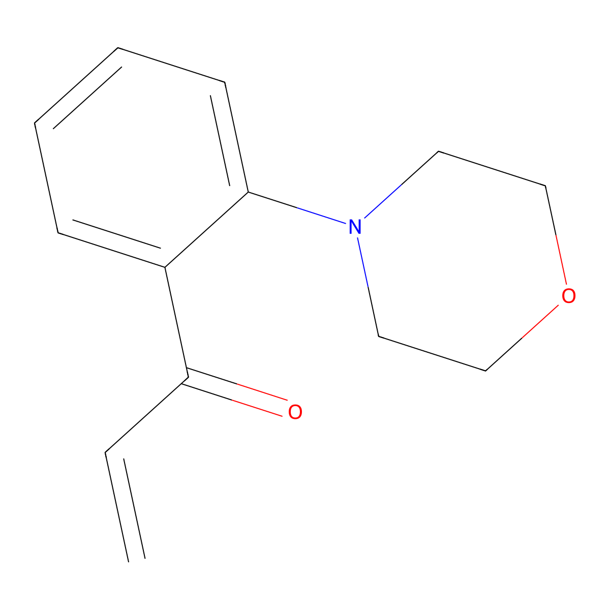 1-[2-(Morpholin-4-yl)phenyl]prop-2-en-1-one molecular structure, CAS 2229473-58-7