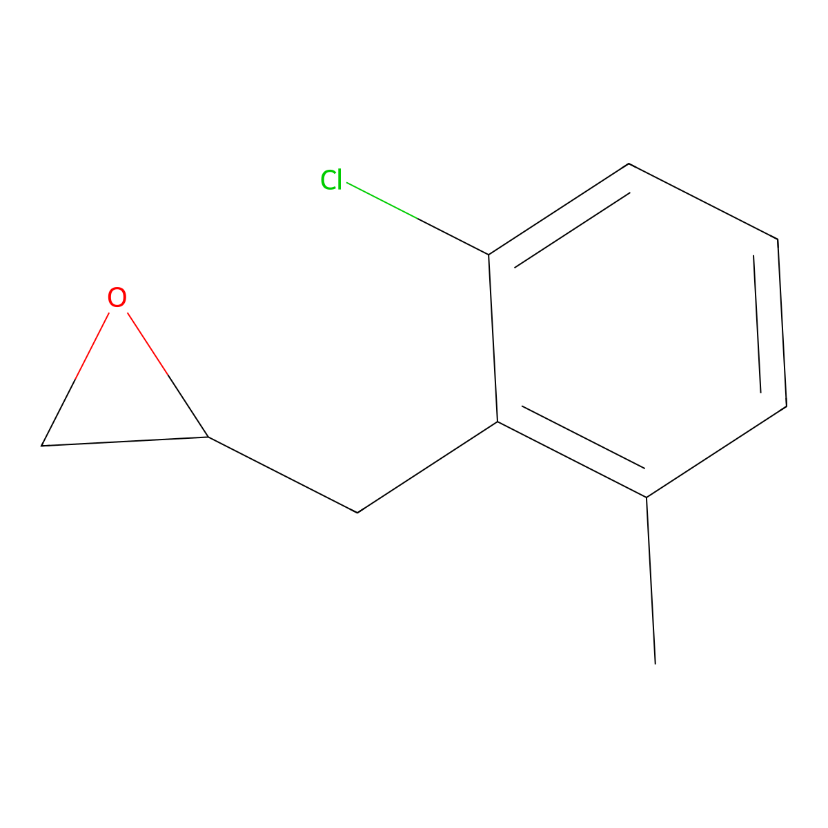 2-[(2-Chloro-6-methylphenyl)methyl]oxirane molecular structure, CAS 2229479-10-9