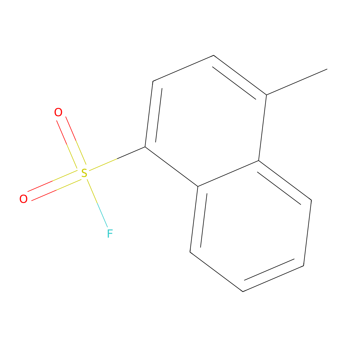 4-Methylnaphthalene-1-sulfonyl fluoride molecular structure, CAS 2229495-25-2