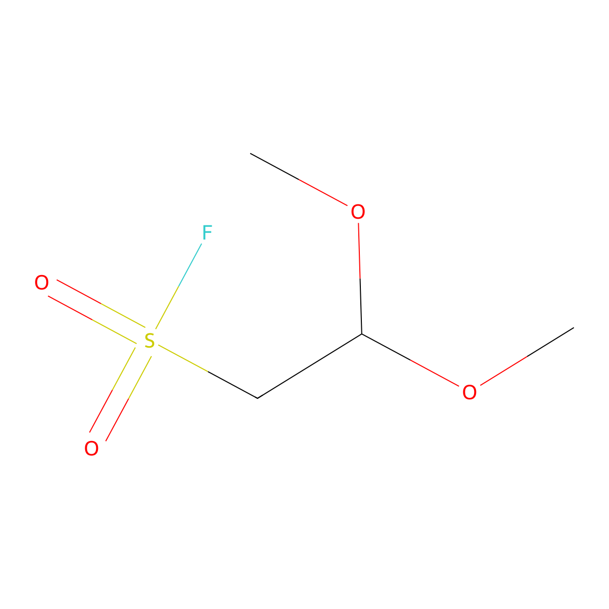 2,2-Dimethoxyethane-1-sulfonyl fluoride molecular structure, CAS 2229497-10-1