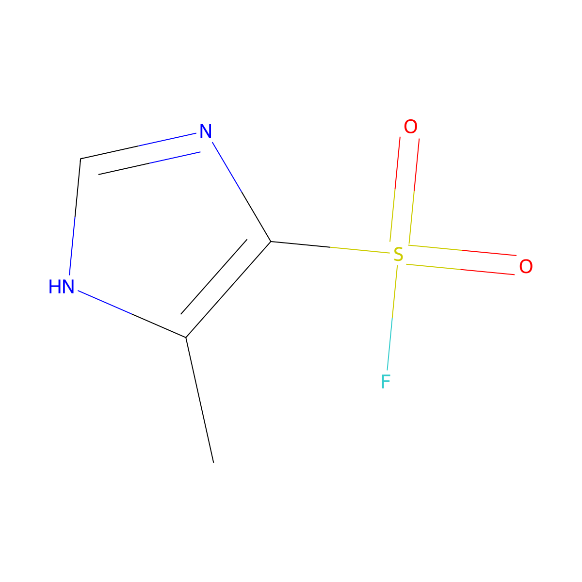 5-methyl-1H-imidazole-4-sulfonyl fluoride molecular structure, CAS 2229500-22-3