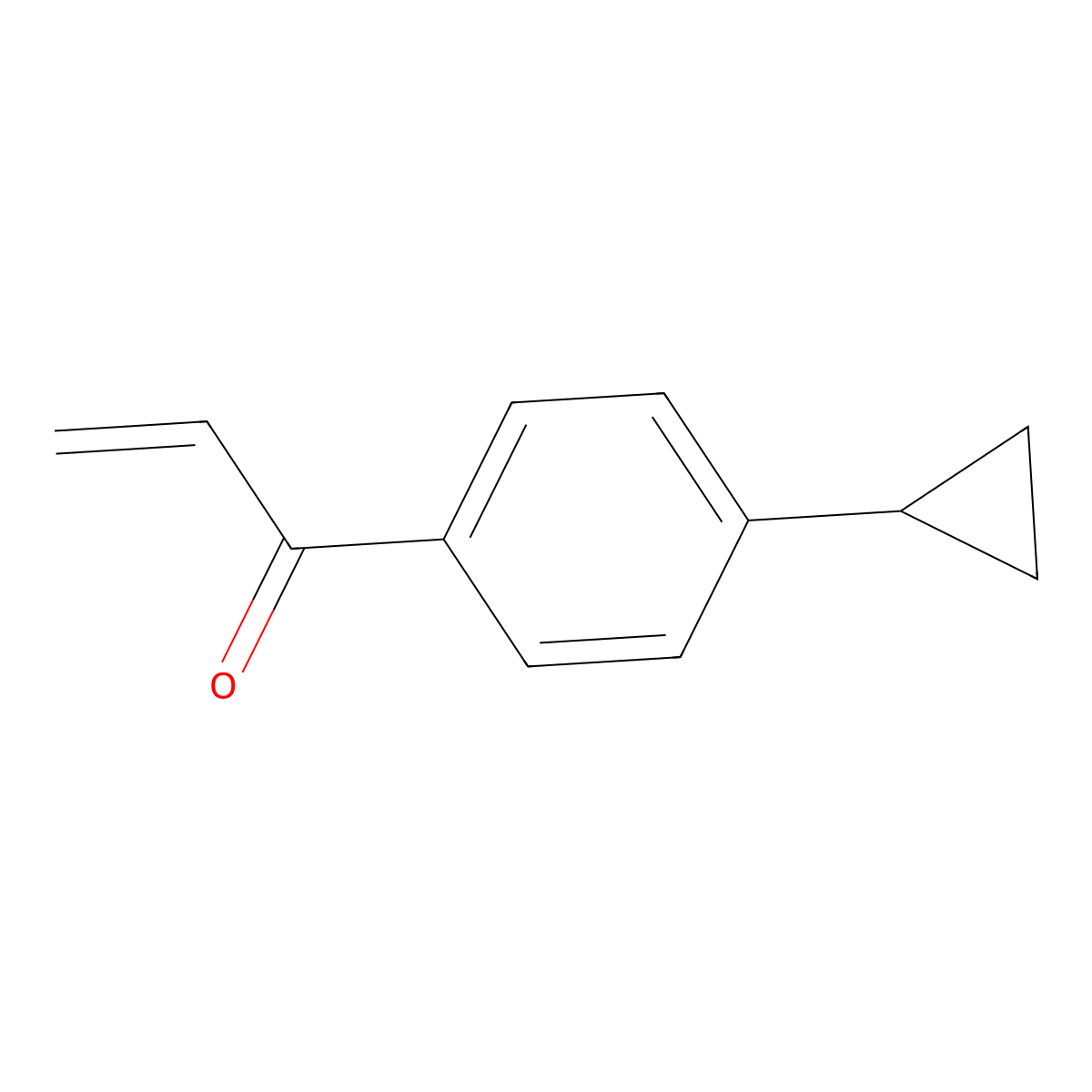 1-(4-Cyclopropylphenyl)prop-2-en-1-one molecular structure, CAS 2229500-40-5