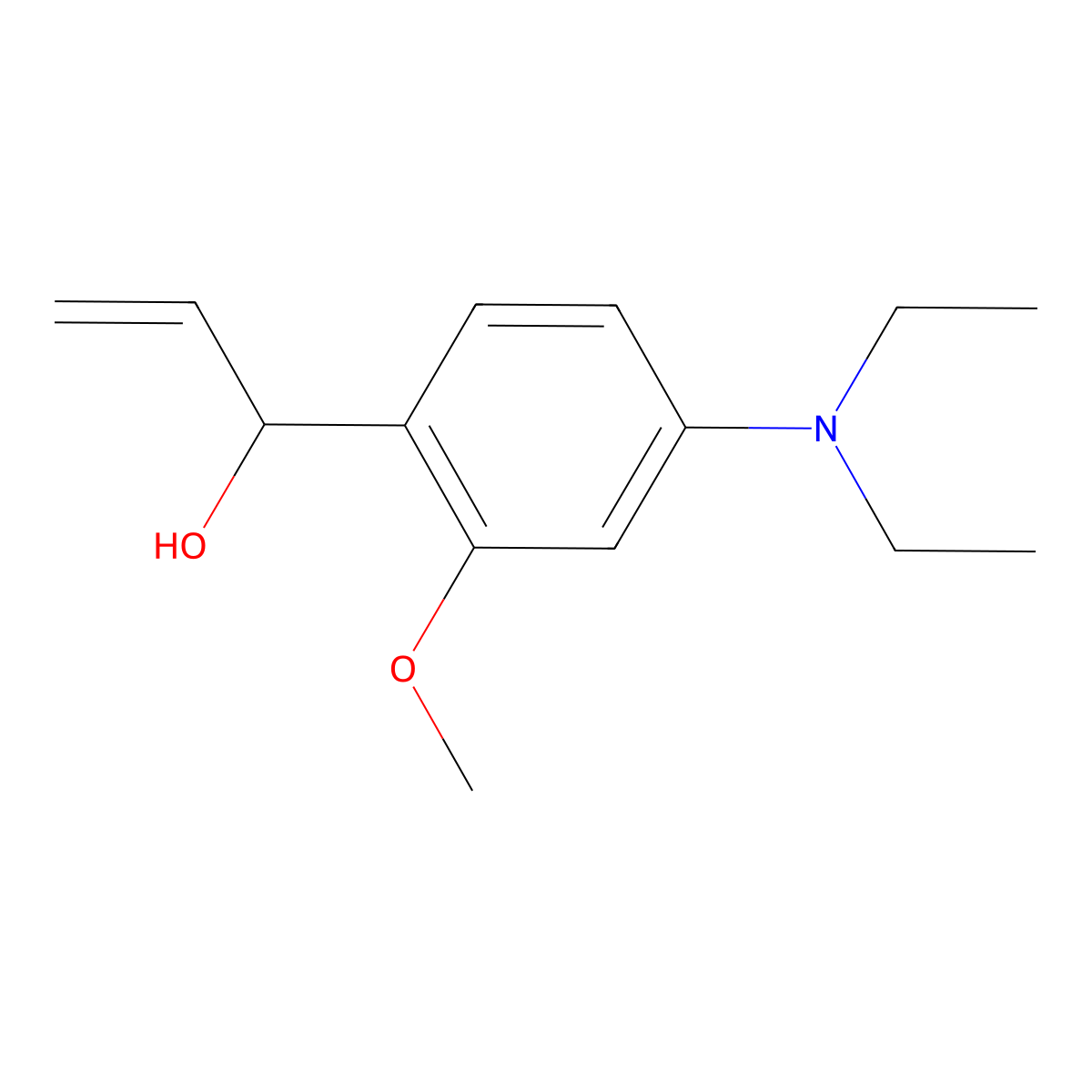 1-[4-(Diethylamino)-2-methoxyphenyl]prop-2-en-1-ol molecular structure, CAS 2229502-78-5