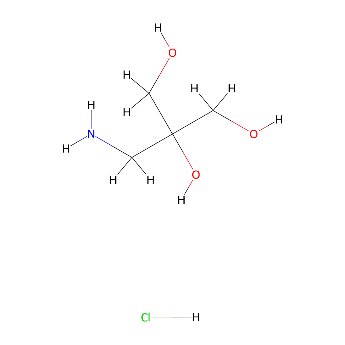 2-(Aminomethyl)propane-1,2,3-triol hydrochloride molecular structure, CAS 2229508-59-0