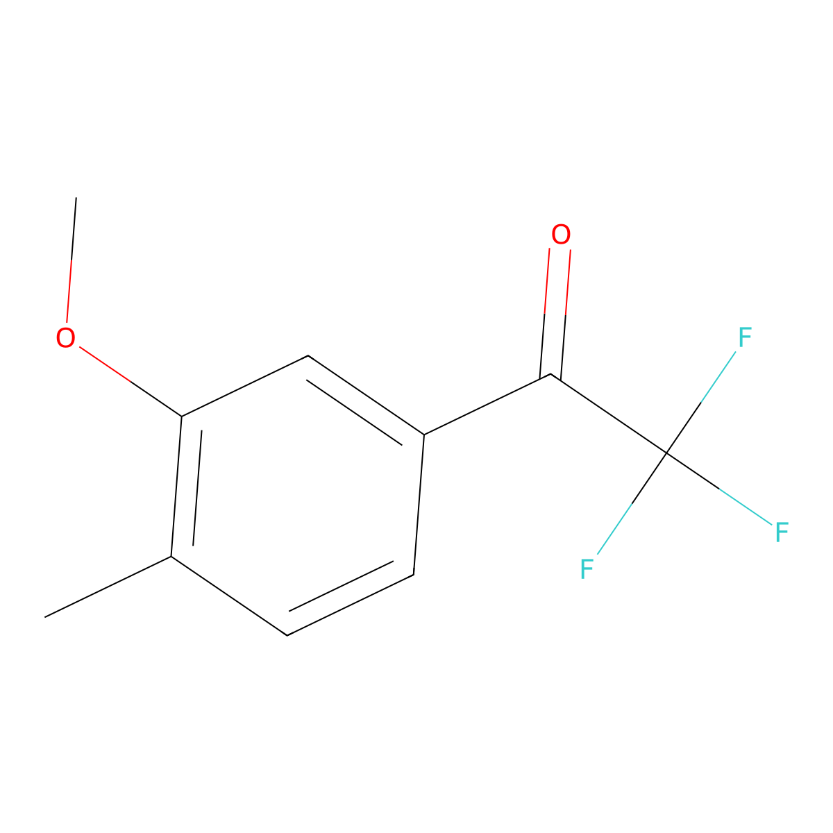 2,2,2-Trifluoro-1-(3-methoxy-4-methylphenyl)ethanone molecular structure, CAS 2229509-17-3