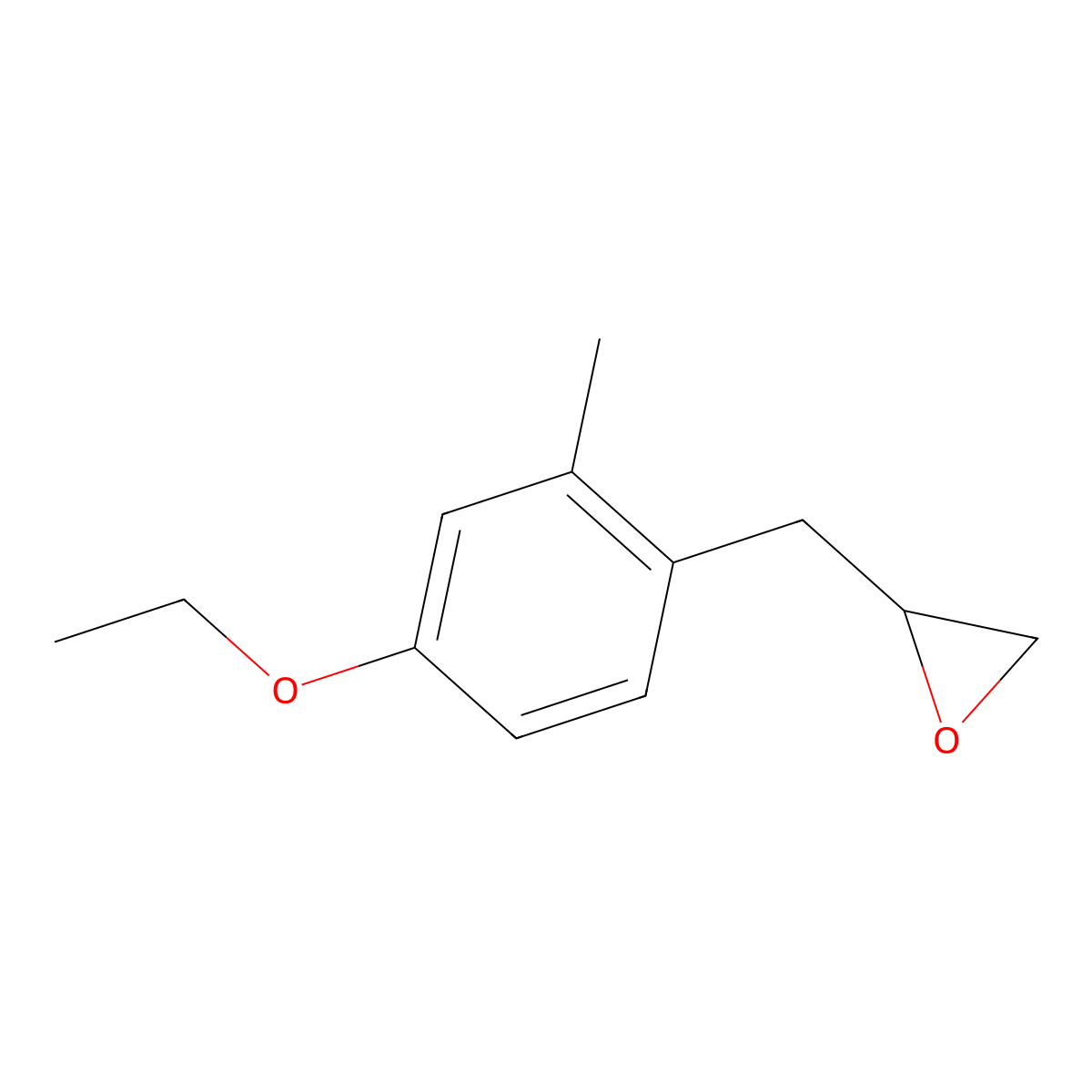 2-[(4-Ethoxy-2-methylphenyl)methyl]oxirane molecular structure, CAS 2229511-69-5