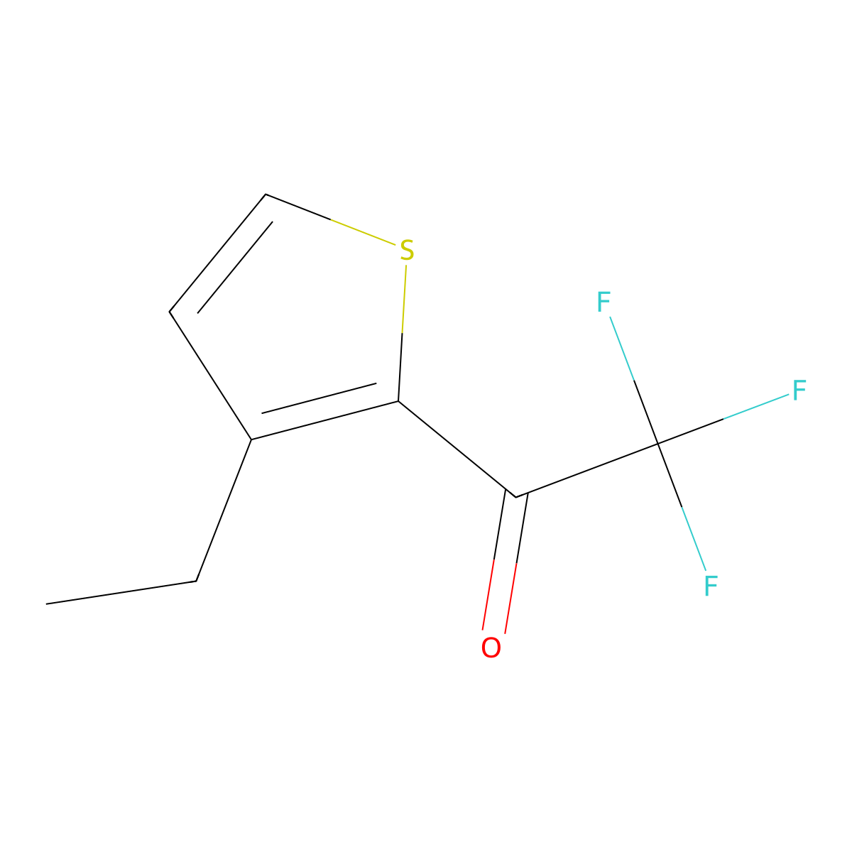 1-(3-Ethylthiophen-2-yl)-2,2,2-trifluoroethan-1-one molecular structure, CAS 2229512-64-3