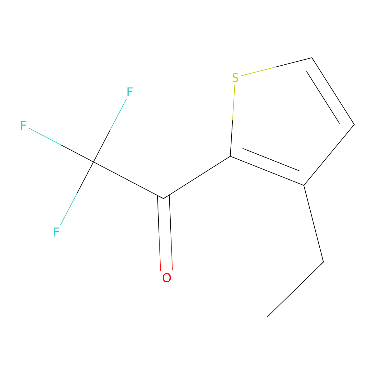 1-(3-Ethylthiophen-2-yl)-2,2,2-trifluoroethan-1-one molecular structure, CAS 2229512-64-3