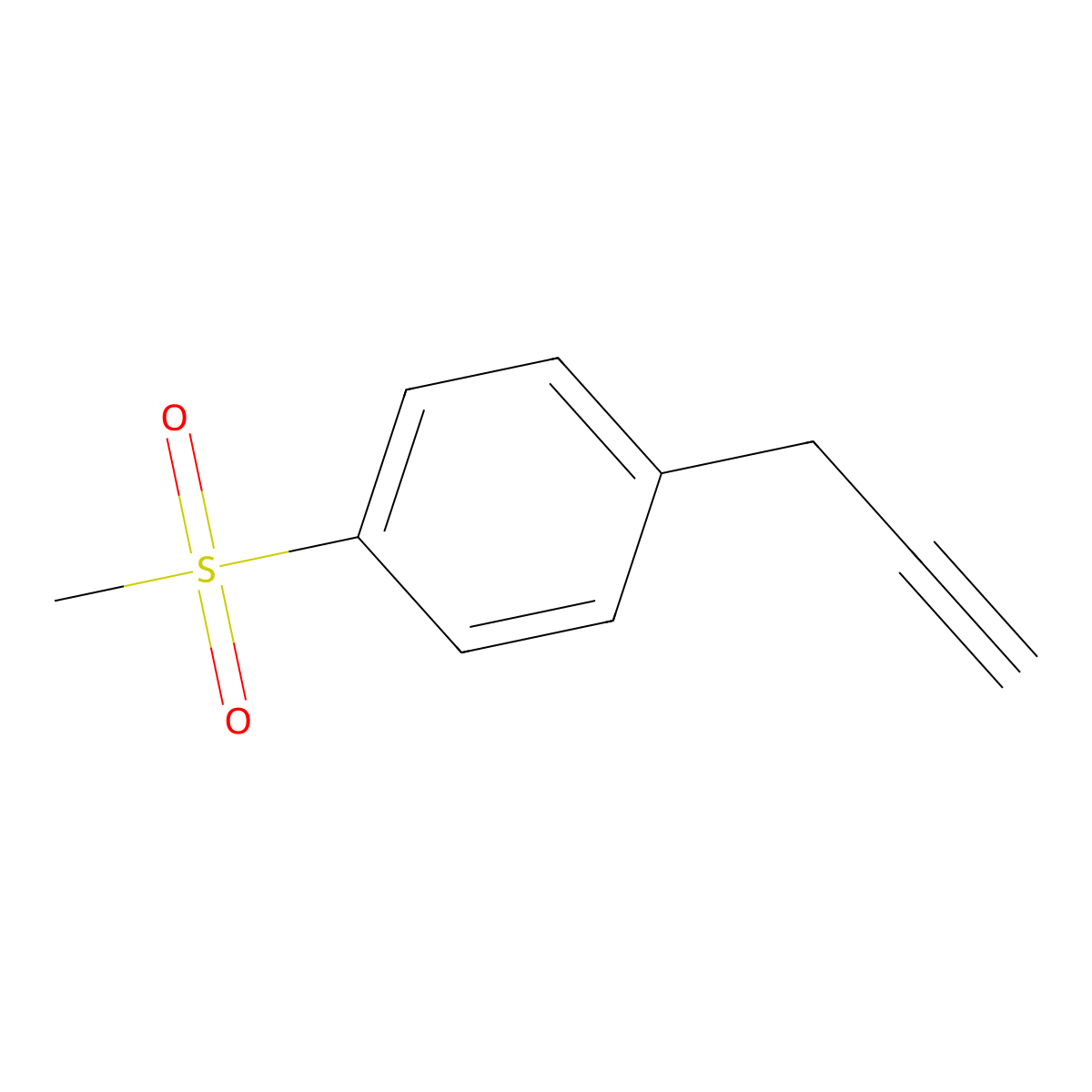 1-Methanesulfonyl-4-(prop-2-yn-1-yl)benzene molecular structure, CAS 2229528-84-9
