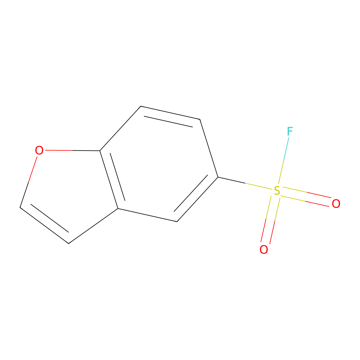 1-Benzofuran-5-sulfonyl fluoride molecular structure, CAS 2229536-93-8