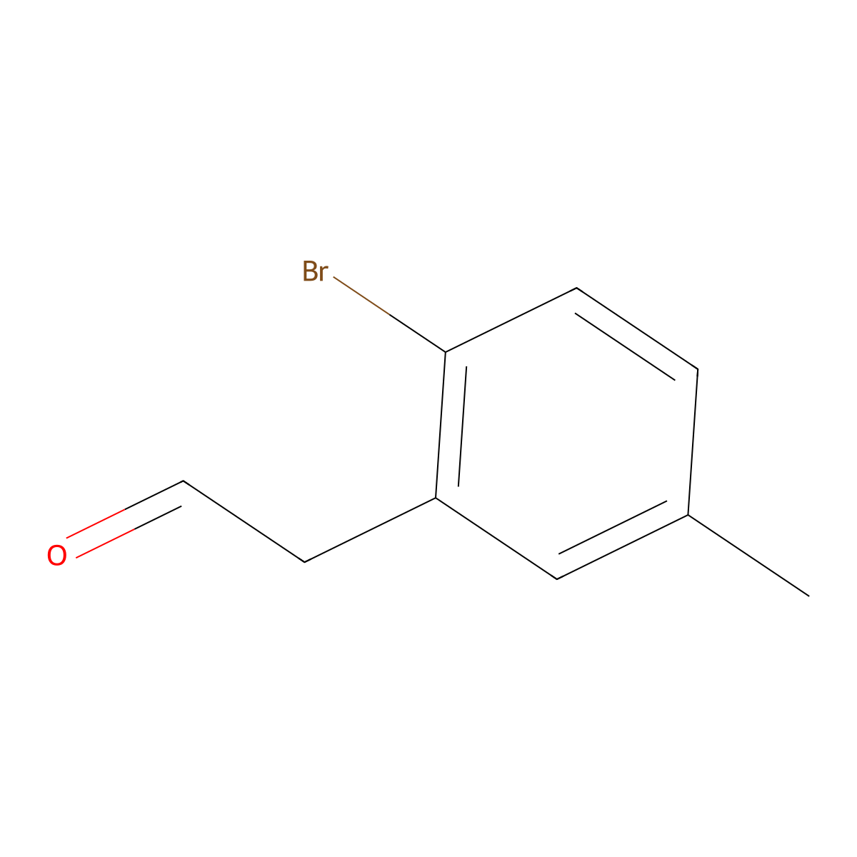 2-(2-Bromo-5-methylphenyl)acetaldehyde molecular structure, CAS 2229540-45-6