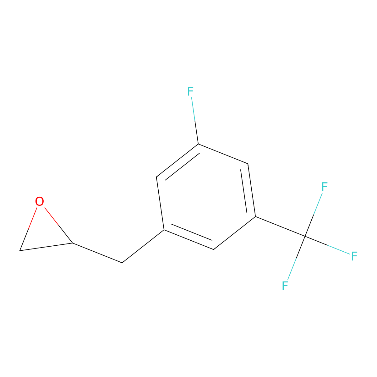 2-{[3-Fluoro-5-(trifluoromethyl)phenyl]methyl}oxirane molecular structure, CAS 2229542-94-1