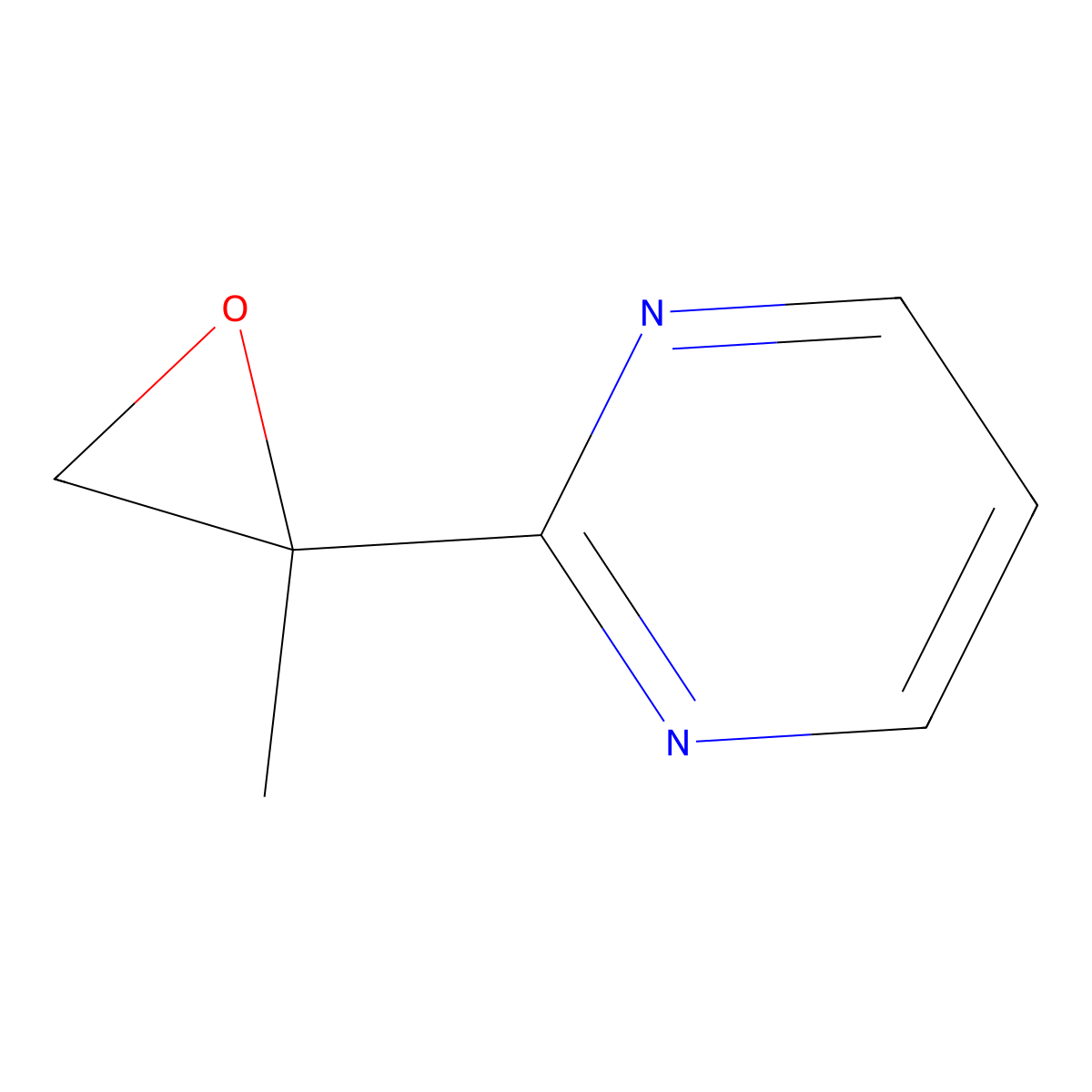 2-(2-Methyloxiran-2-yl)pyrimidine molecular structure, CAS 2229552-73-0