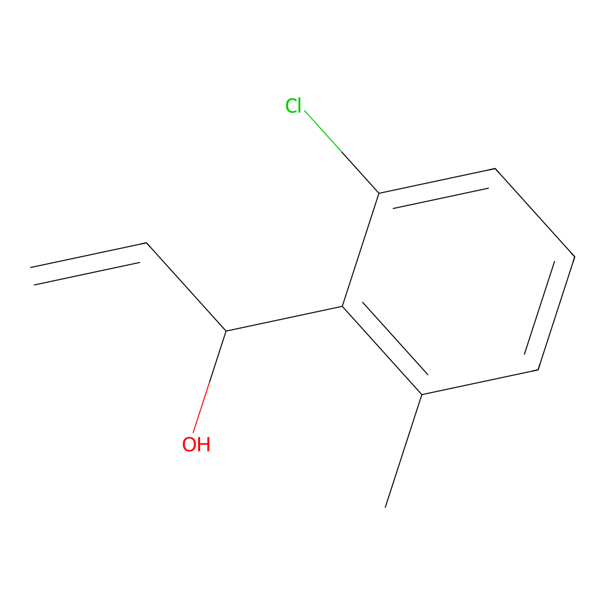 1-(2-Chloro-6-methylphenyl)prop-2-en-1-ol molecular structure, CAS 2229556-75-4