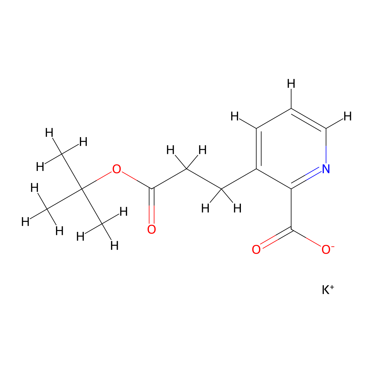 Potassium 3-[3-(tert-butoxy)-3-oxopropyl]pyridine-2-carboxylate molecular structure, CAS 2229558-05-6