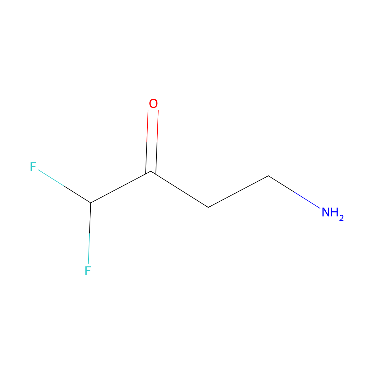 4-Amino-1,1-difluorobutan-2-one molecular structure, CAS 2229559-22-0