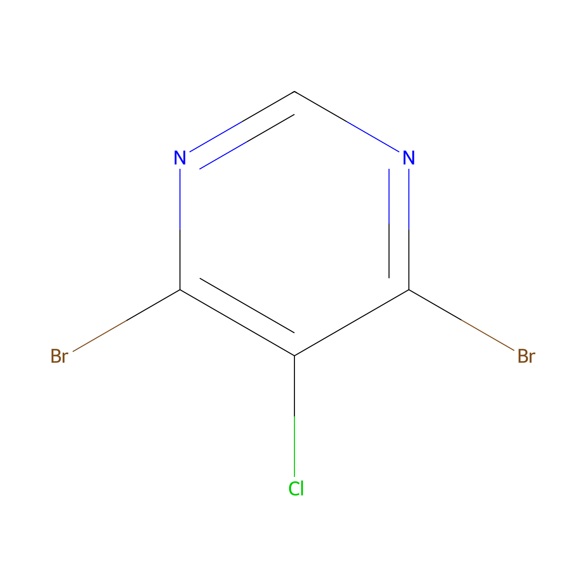 4,6-Dibromo-5-chloropyrimidine molecular structure, CAS 2229563-91-9