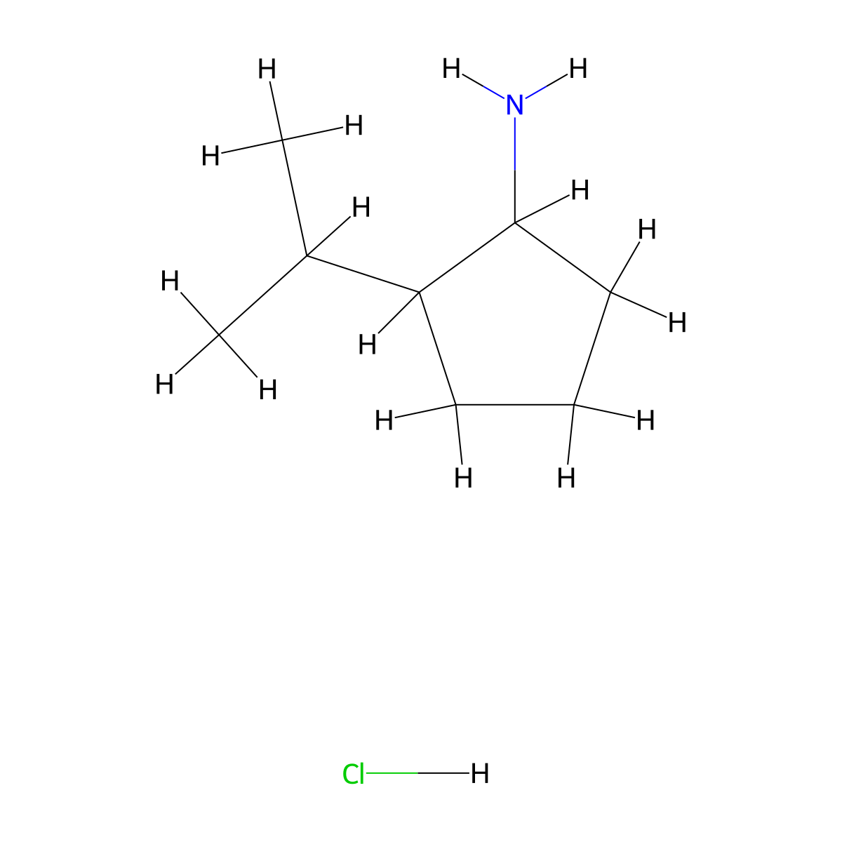 2-(Propan-2-yl)cyclopentan-1-amine hydrochloride molecular structure, CAS 2229565-31-3