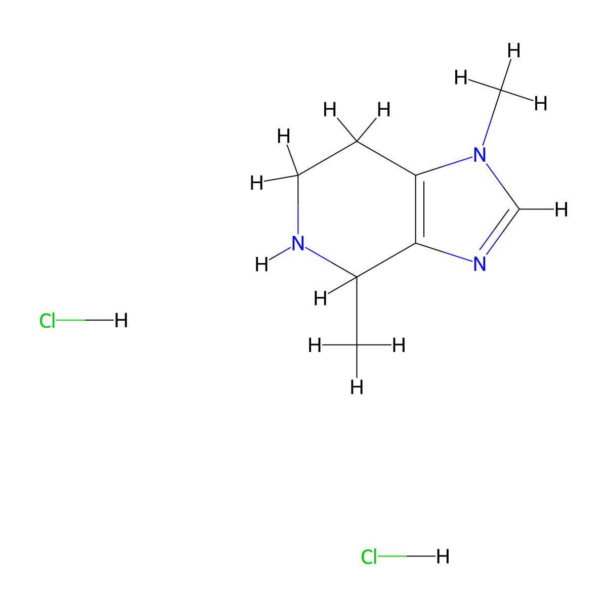 1,4-dimethyl-1H,4H,5H,6H,7H-imidazo[4,5-c]pyridinedihydrochloride molecular structure, CAS 2229572-59-0