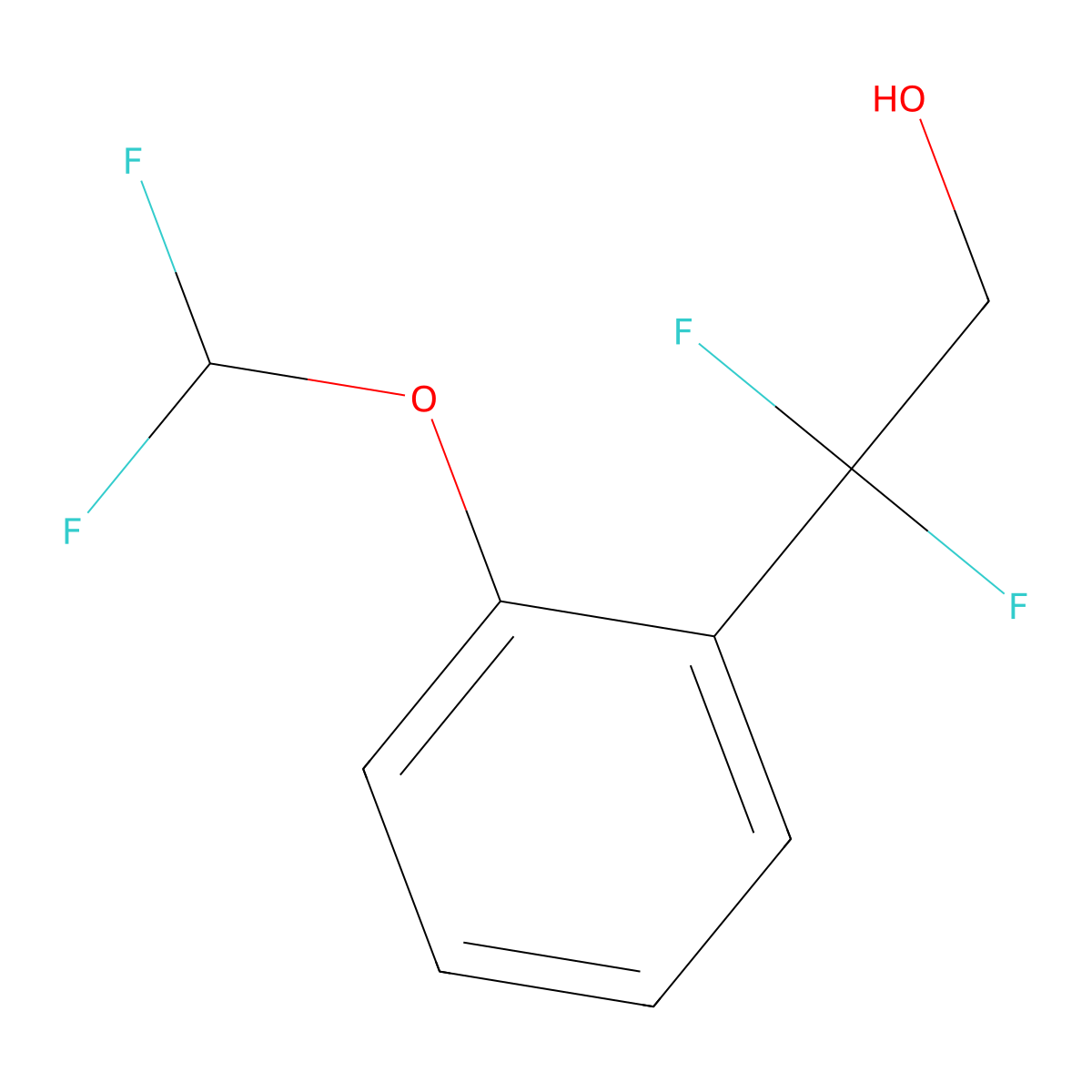 2-[2-(Difluoromethoxy)phenyl]-2,2-difluoroethan-1-ol molecular structure, CAS 2229592-31-6