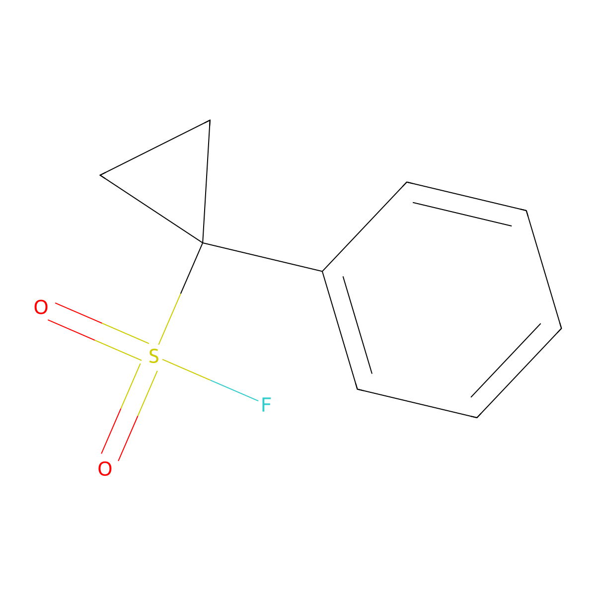 1-Phenylcyclopropane-1-sulfonyl fluoride molecular structure, CAS 2229599-19-1