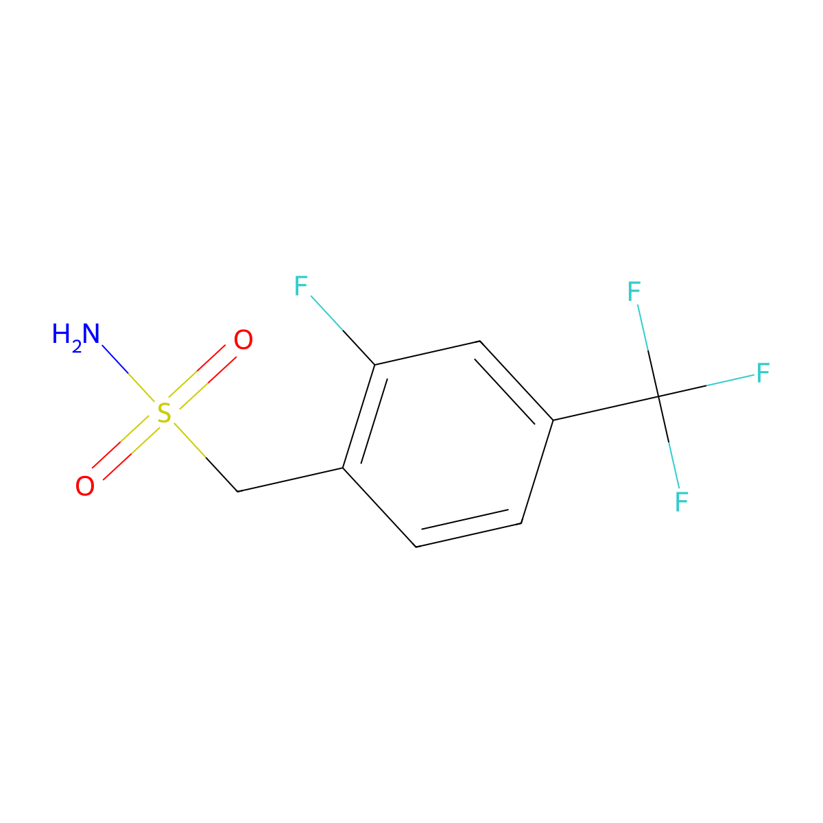 [2-Fluoro-4-(trifluoromethyl)phenyl]methanesulfonamide molecular structure, CAS 2229605-10-9