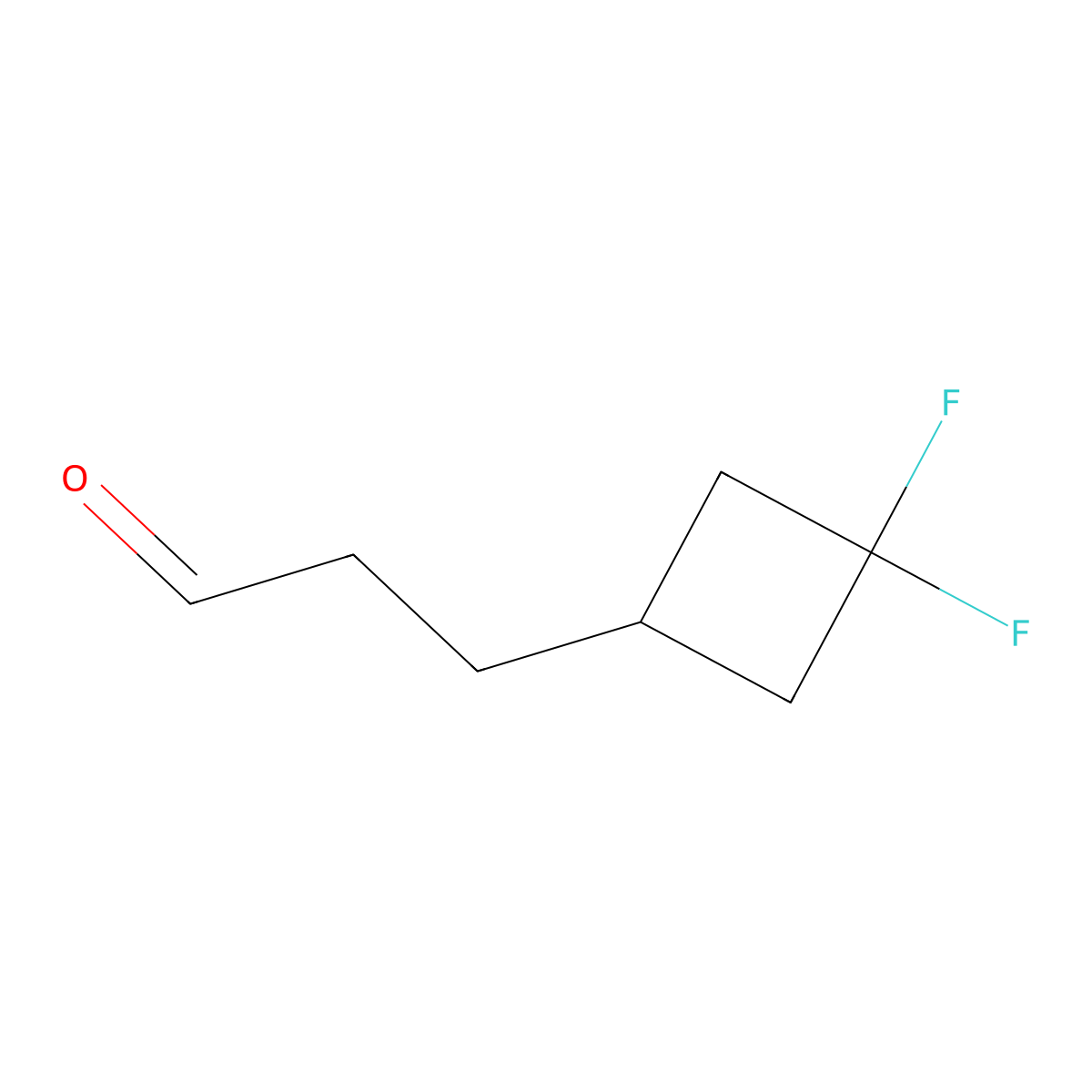 3-(3,3-Difluorocyclobutyl)propanal molecular structure, CAS 2229610-78-8
