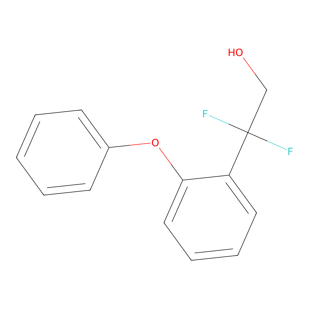 2,2-Difluoro-2-(2-phenoxyphenyl)ethan-1-ol molecular structure, CAS 2229622-36-8