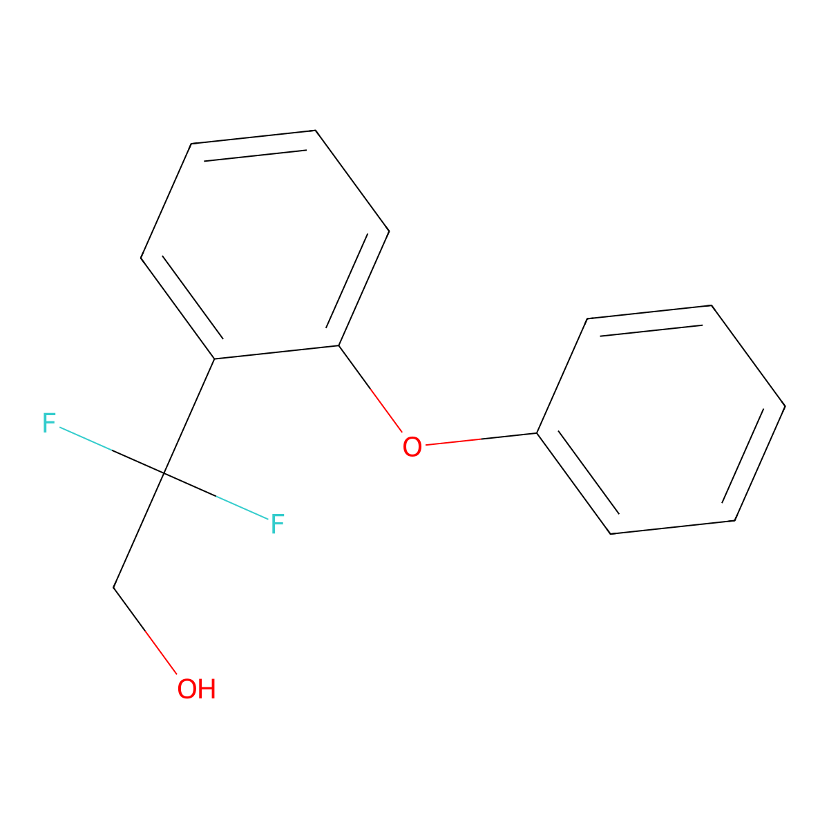 2,2-Difluoro-2-(2-phenoxyphenyl)ethan-1-ol molecular structure, CAS 2229622-36-8