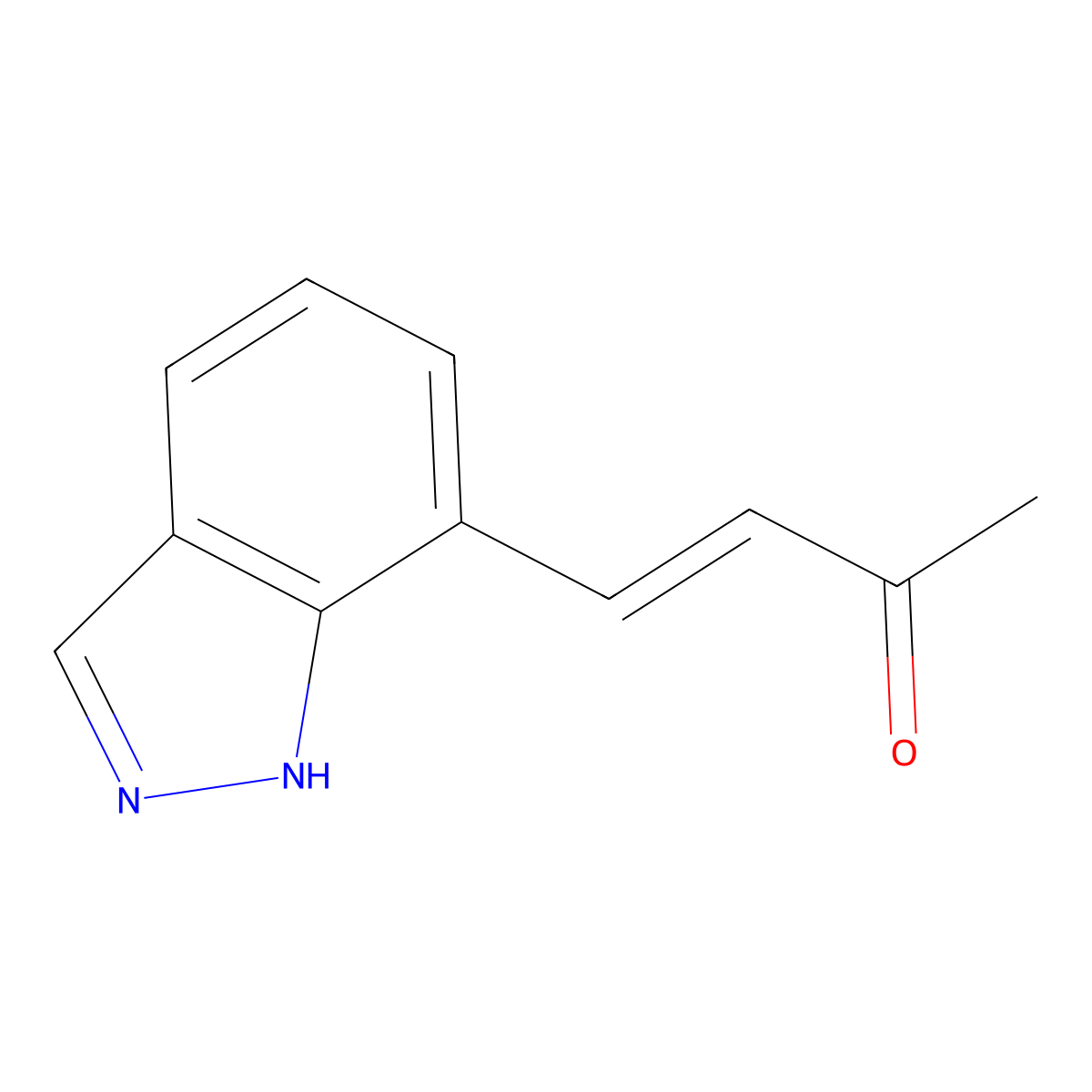 4-(1H-indazol-7-yl)but-3-en-2-one molecular structure, CAS 2229640-54-2