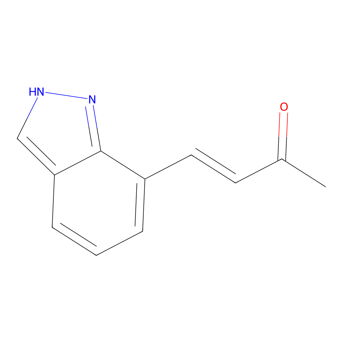 4-(1H-indazol-7-yl)but-3-en-2-one molecular structure, CAS 2229640-54-2