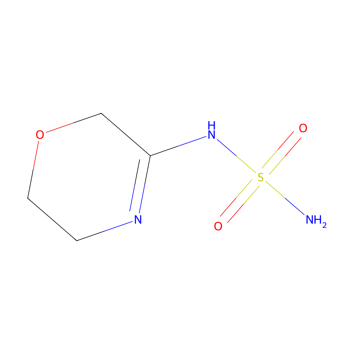 N-[(3Z)-morpholin-3-ylidene]aminosulfonamide molecular structure, CAS 2229640-57-5