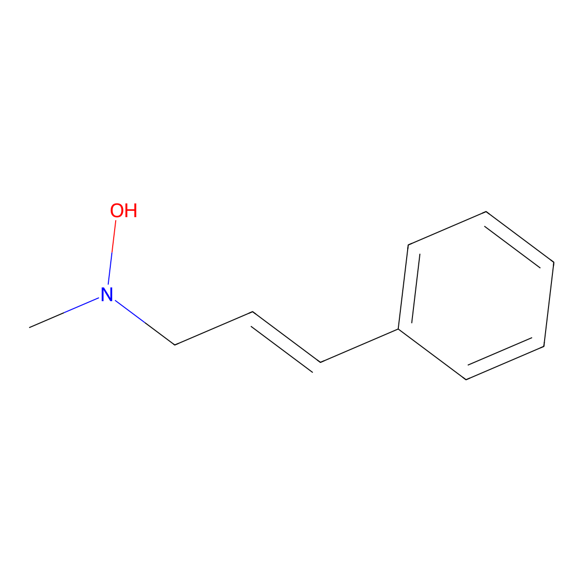 N-methyl-N-((2E)-3-phenylprop-2-en-1-yl)hydroxylamine molecular structure, CAS 2229640-81-5