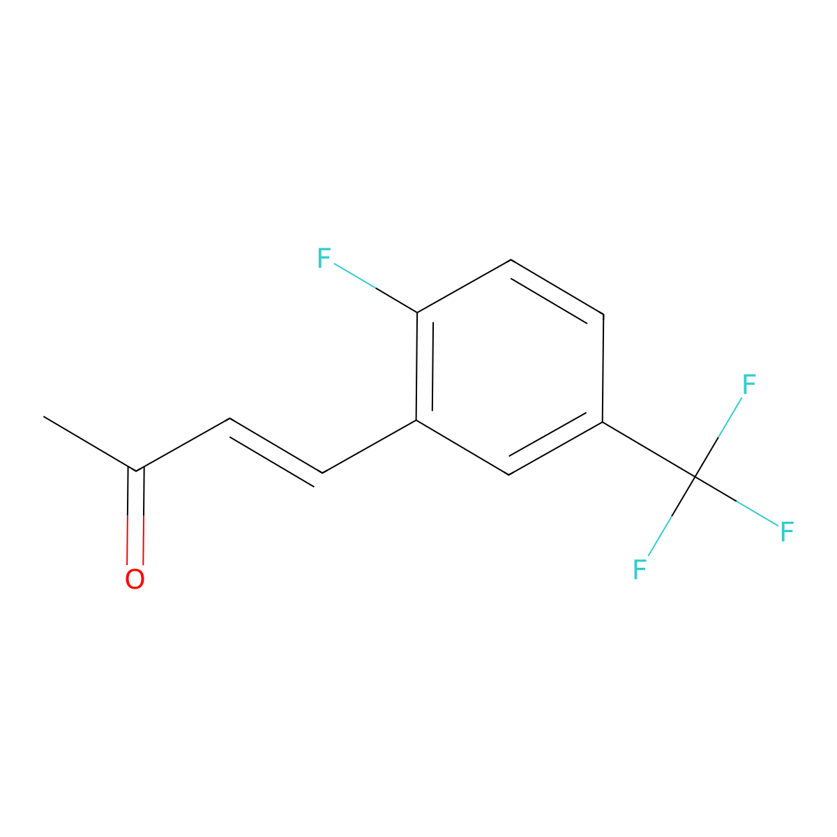 4-[2-Fluoro-5-(trifluoromethyl)phenyl]but-3-en-2-one molecular structure, CAS 2229640-84-8