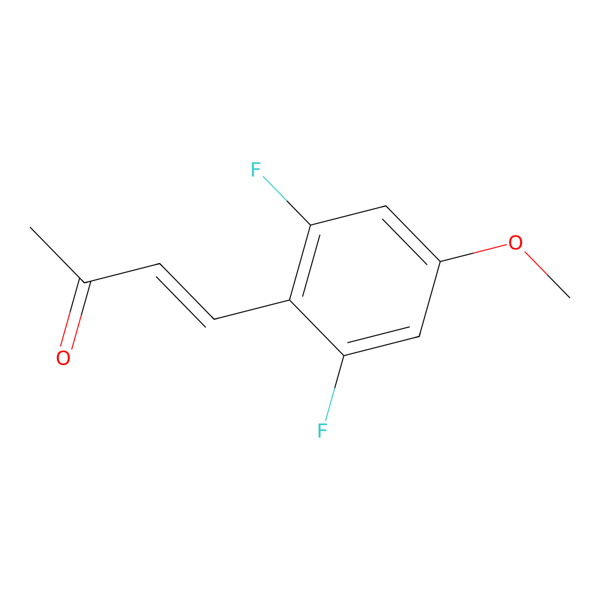 4-(2,6-Difluoro-4-methoxyphenyl)but-3-en-2-one molecular structure, CAS 2229640-95-1