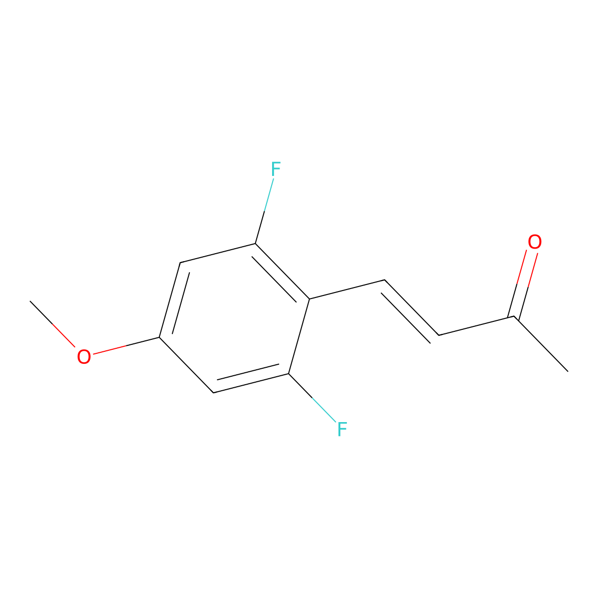 4-(2,6-Difluoro-4-methoxyphenyl)but-3-en-2-one molecular structure, CAS 2229640-95-1