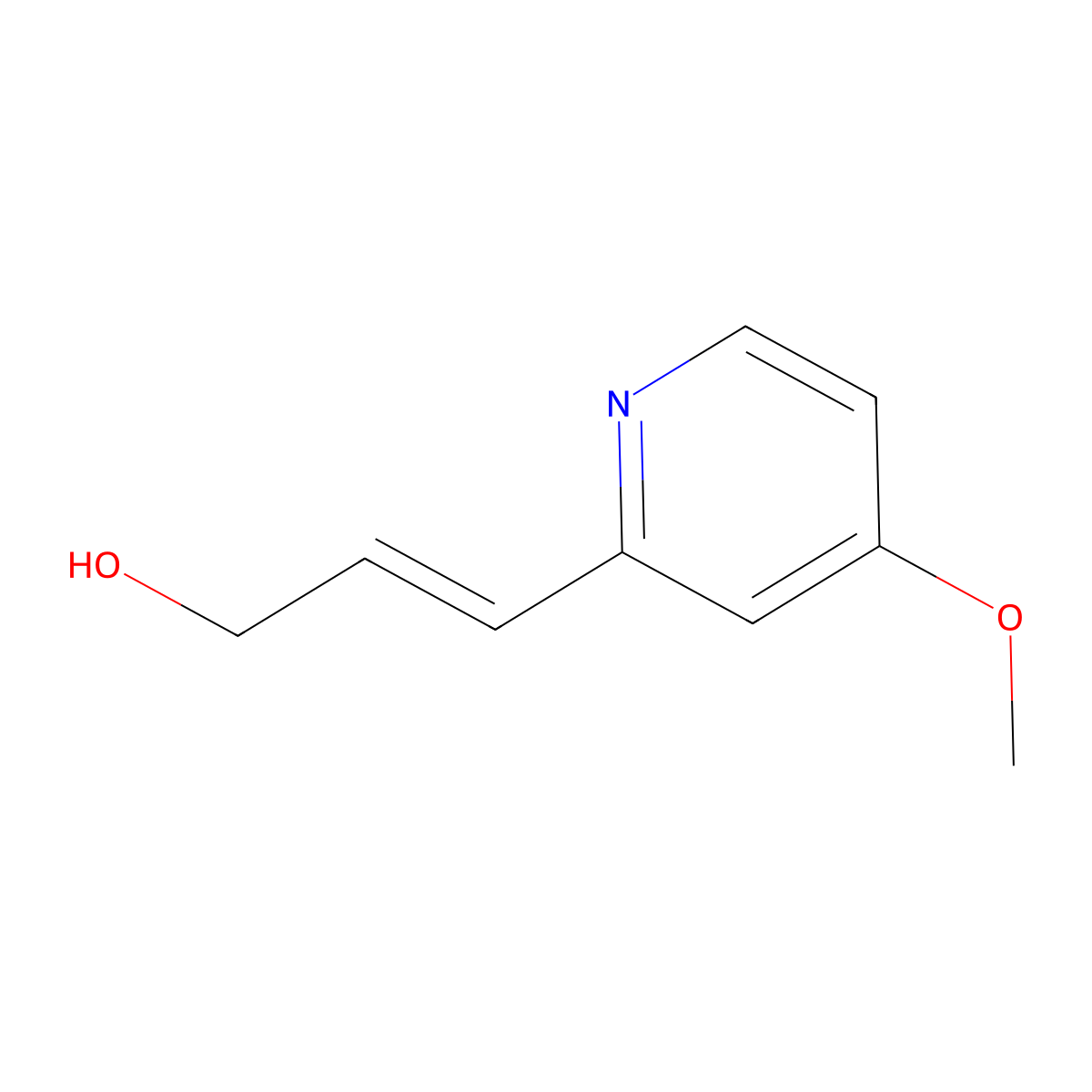 3-(4-Methoxypyridin-2-yl)prop-2-en-1-ol molecular structure, CAS 2229642-10-6