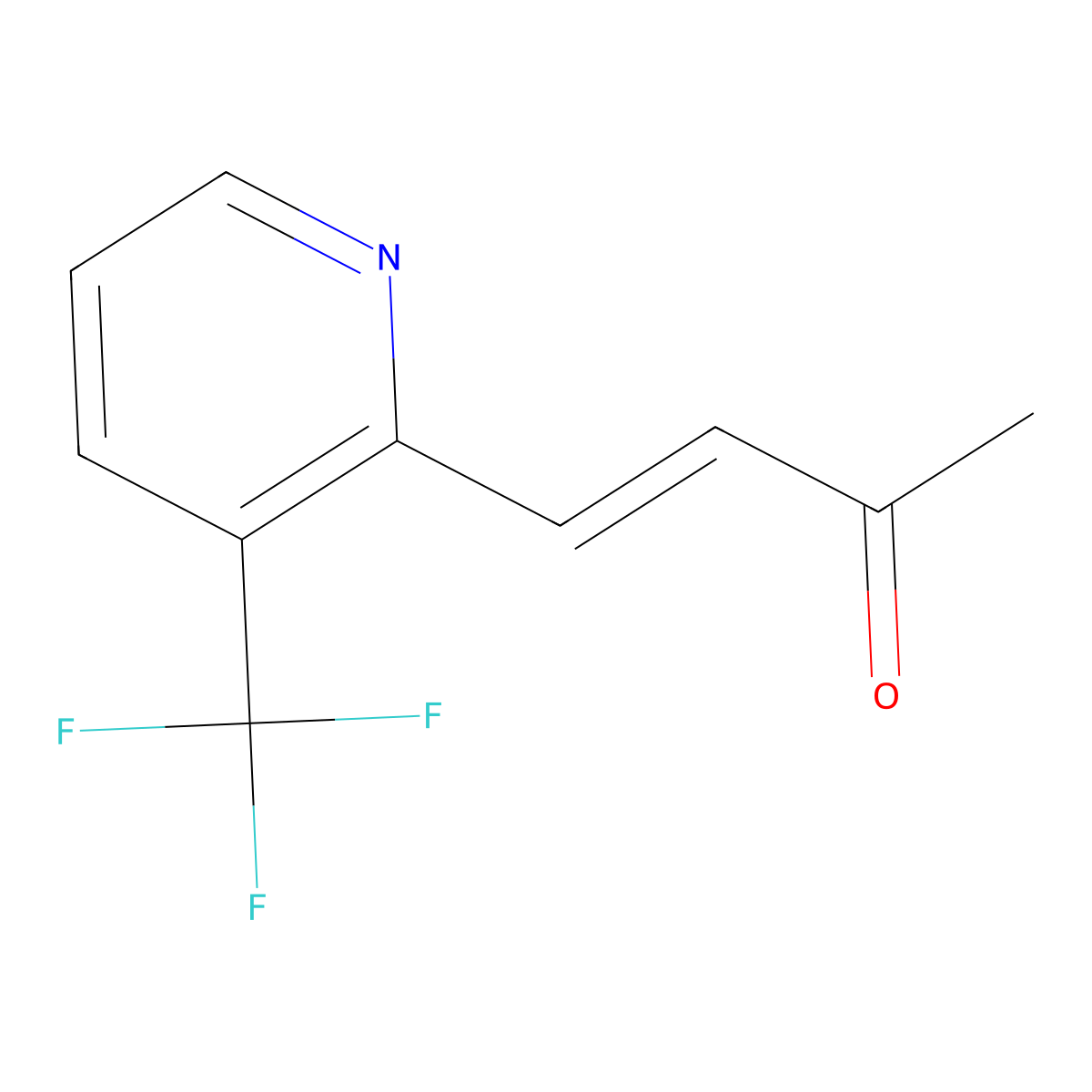 4-[3-(Trifluoromethyl)pyridin-2-yl]but-3-en-2-one molecular structure, CAS 2229642-34-4