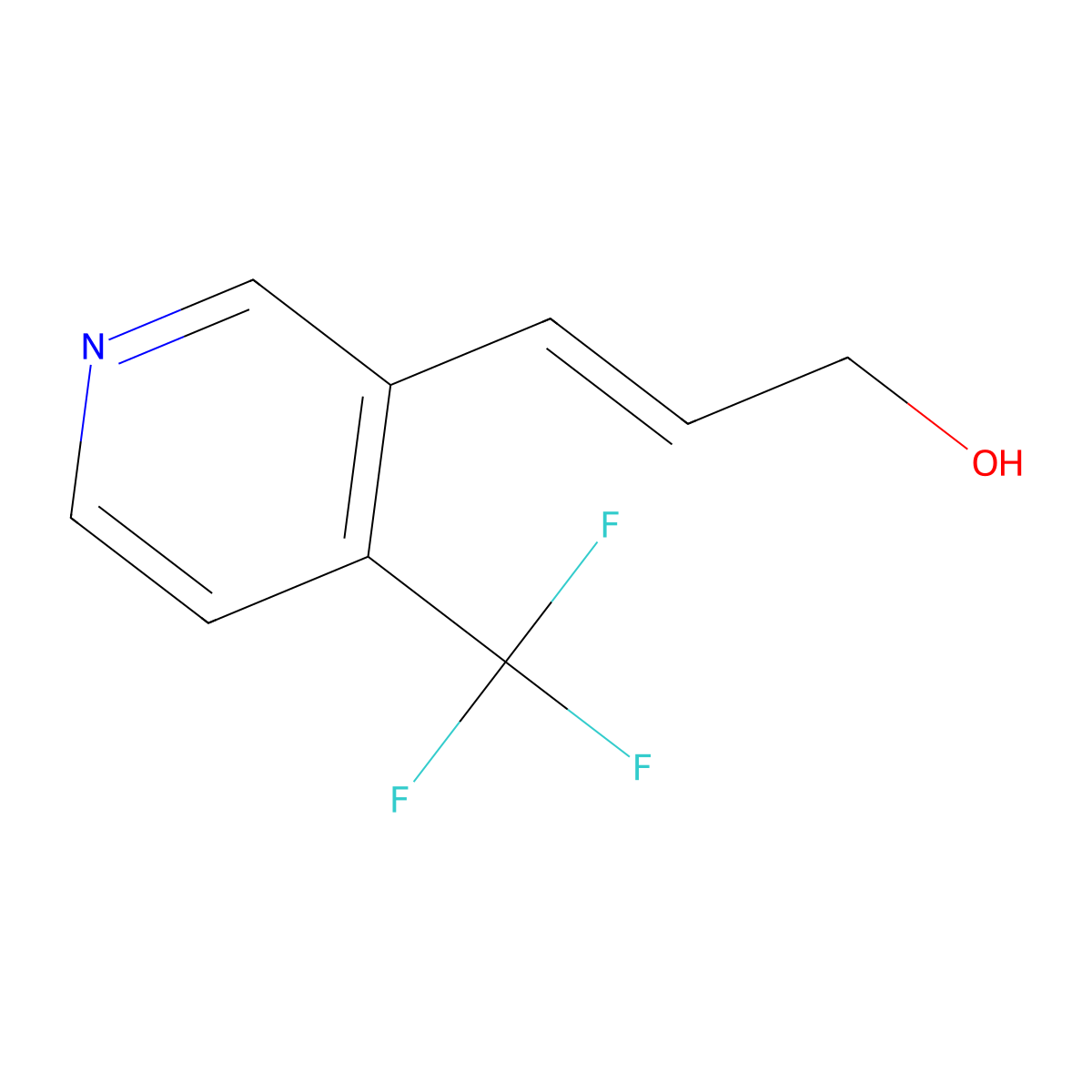 3-[4-(Trifluoromethyl)pyridin-3-yl]prop-2-en-1-ol molecular structure, CAS 2229642-65-1