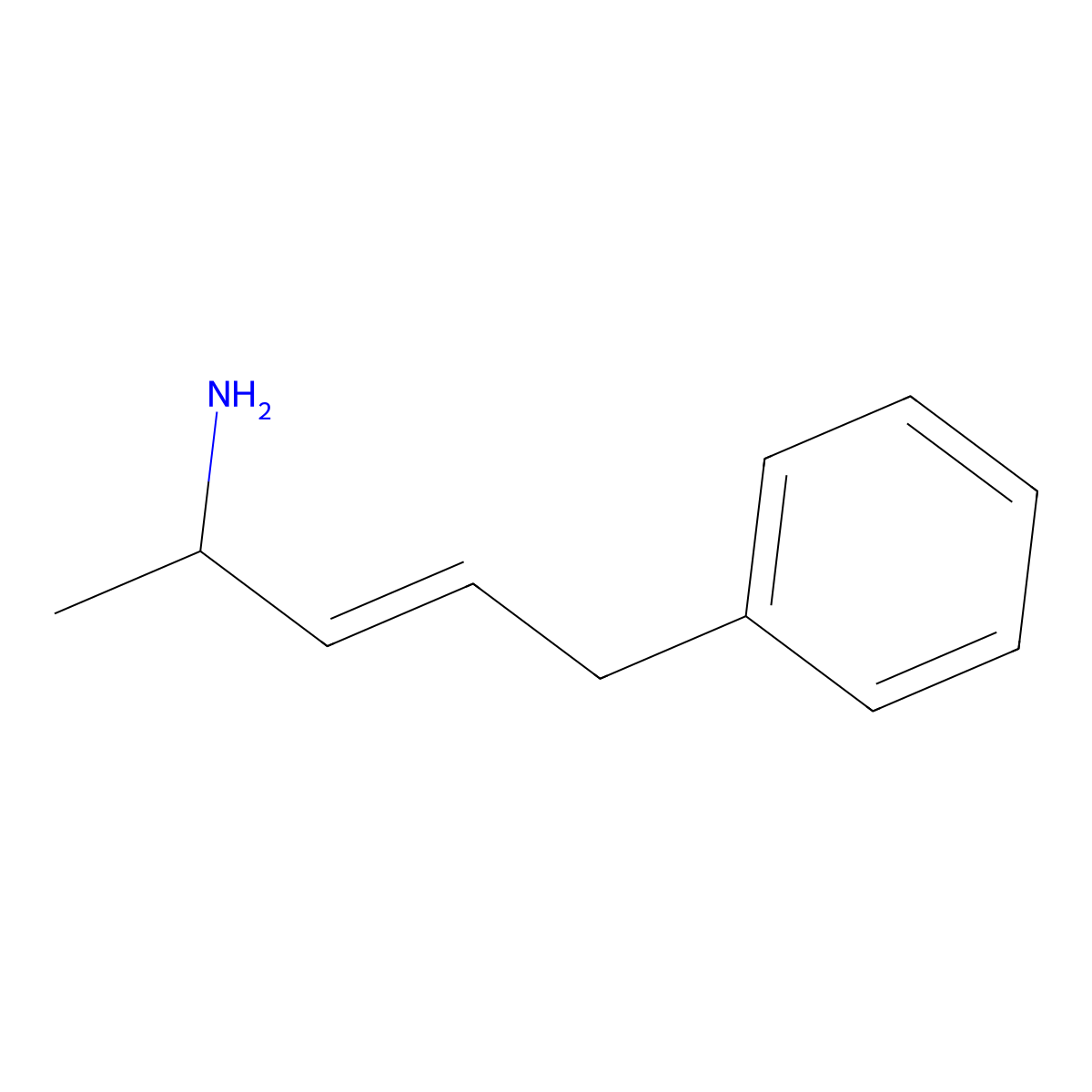 5-Phenylpent-3-en-2-amine molecular structure, CAS 2229643-68-7