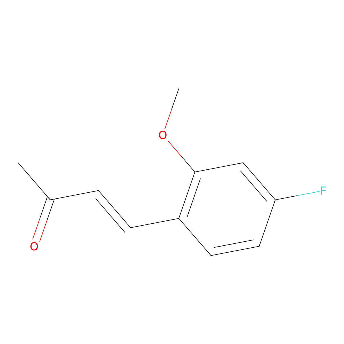 4-(4-Fluoro-2-methoxyphenyl)but-3-en-2-one molecular structure, CAS 2229644-07-7
