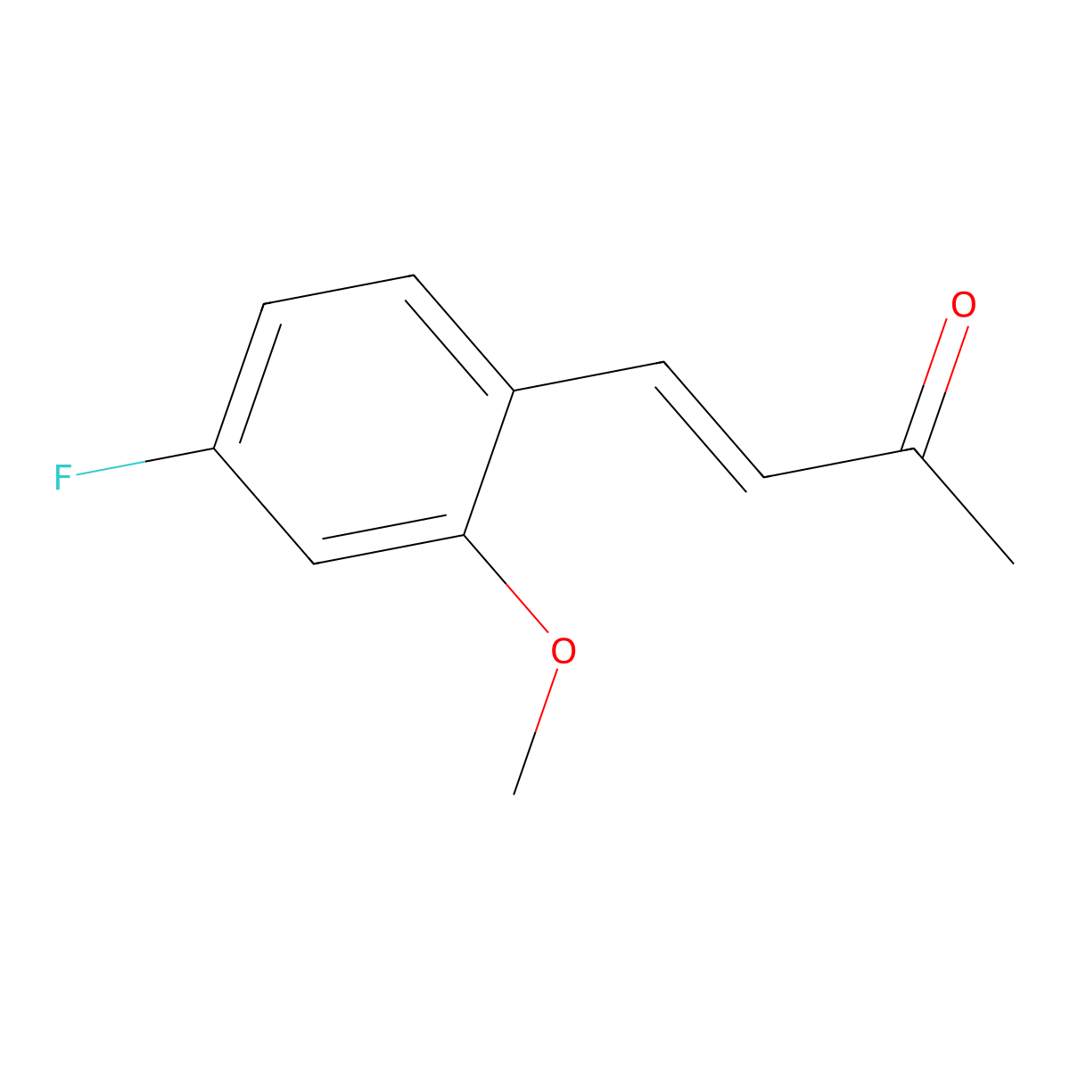 4-(4-Fluoro-2-methoxyphenyl)but-3-en-2-one molecular structure, CAS 2229644-07-7