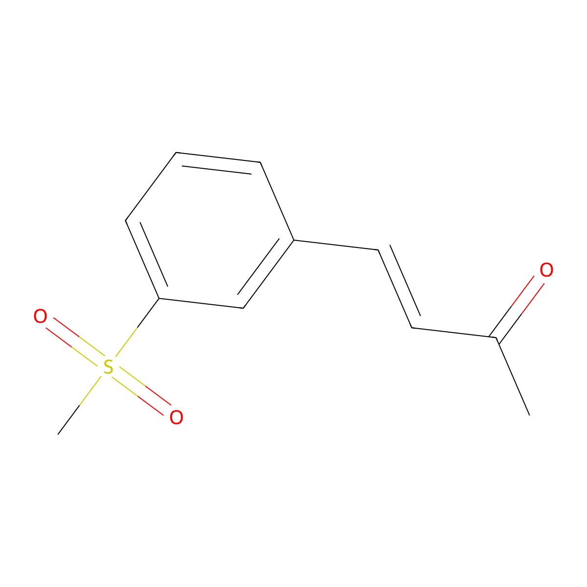 4-(3-Methanesulfonylphenyl)but-3-en-2-one molecular structure, CAS 2229644-34-0