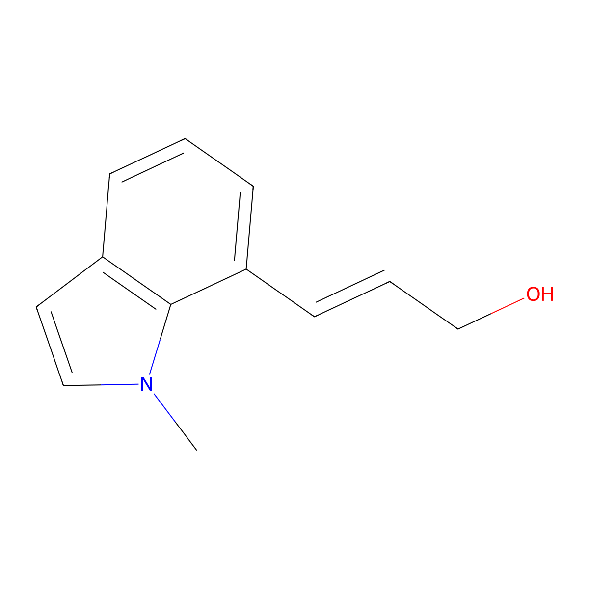 3-(1-methyl-1H-indol-7-yl)prop-2-en-1-ol molecular structure, CAS 2229645-94-5