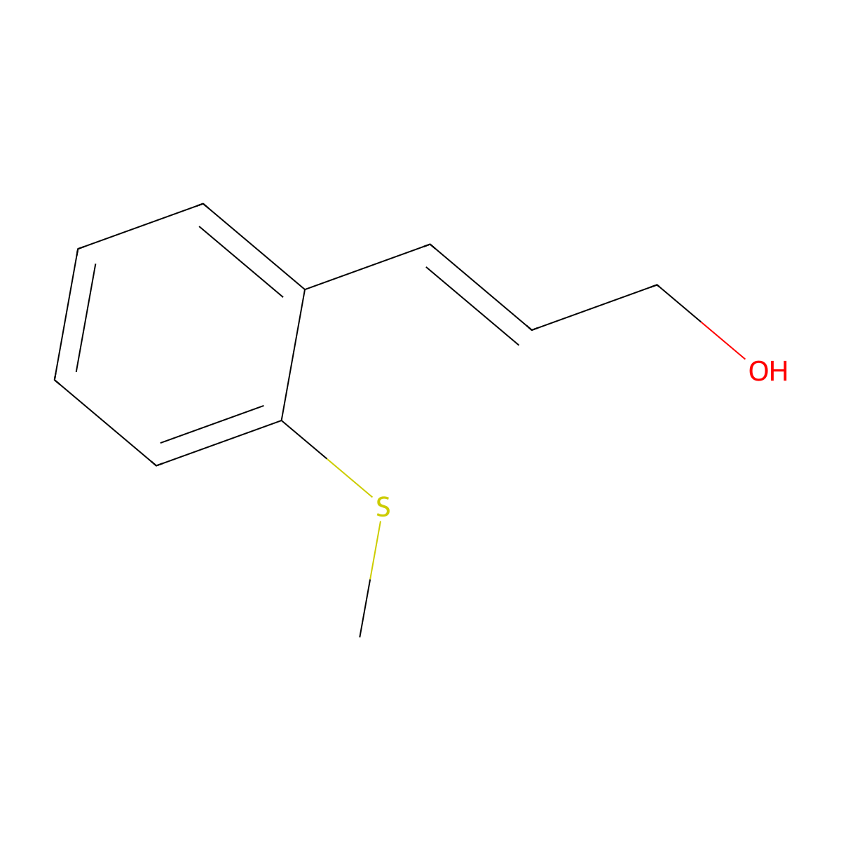 3-[2-(Methylsulfanyl)phenyl]prop-2-en-1-ol molecular structure, CAS 2229646-23-3