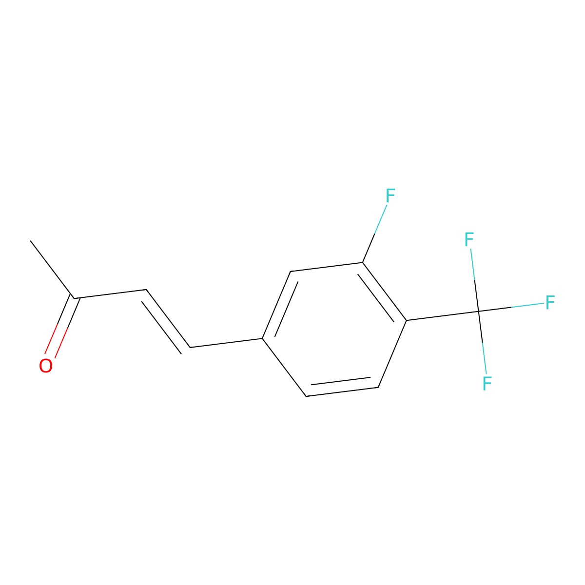 4-[3-Fluoro-4-(trifluoromethyl)phenyl]but-3-en-2-one molecular structure, CAS 2229646-75-5