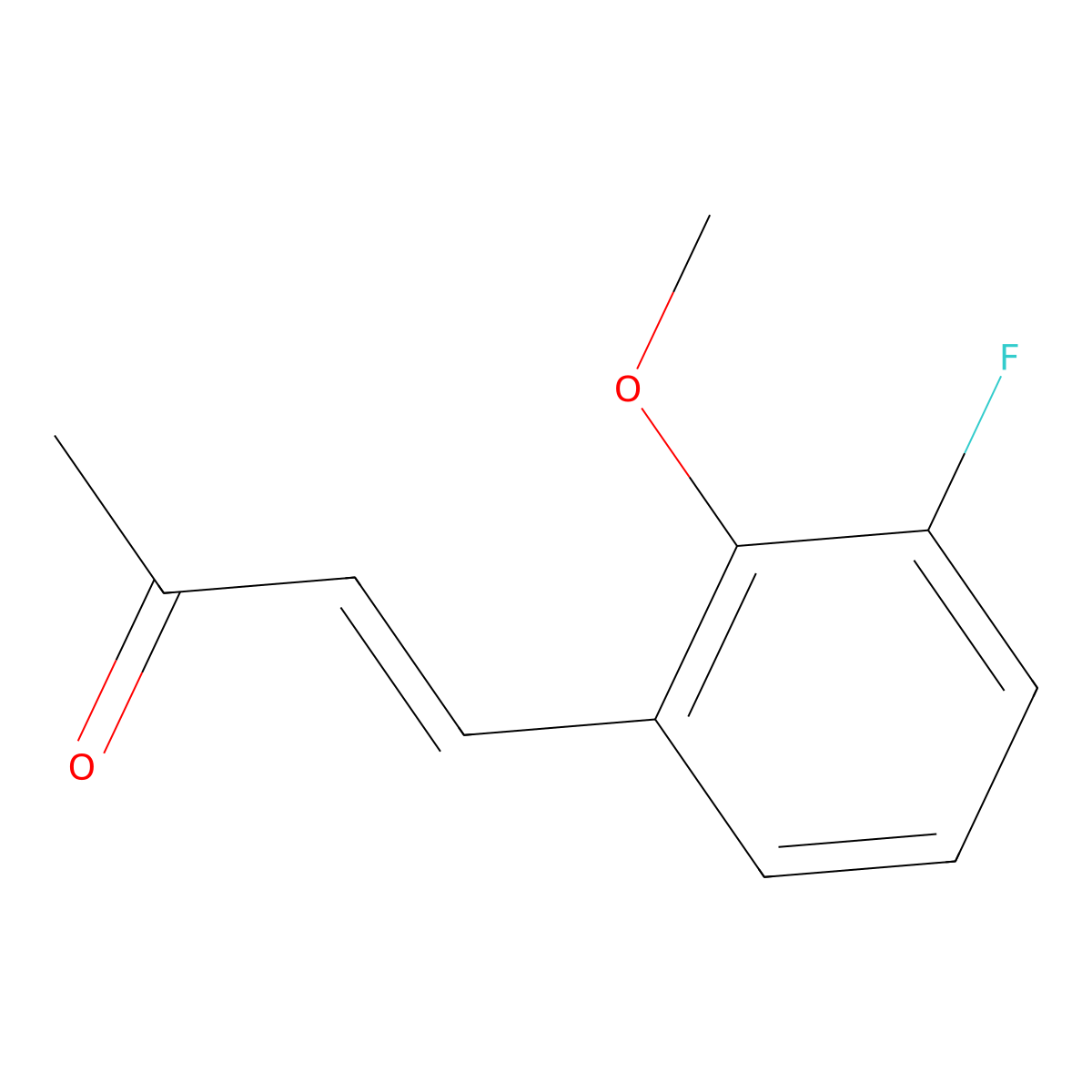 4-(3-Fluoro-2-methoxyphenyl)but-3-en-2-one molecular structure, CAS 2229647-09-8