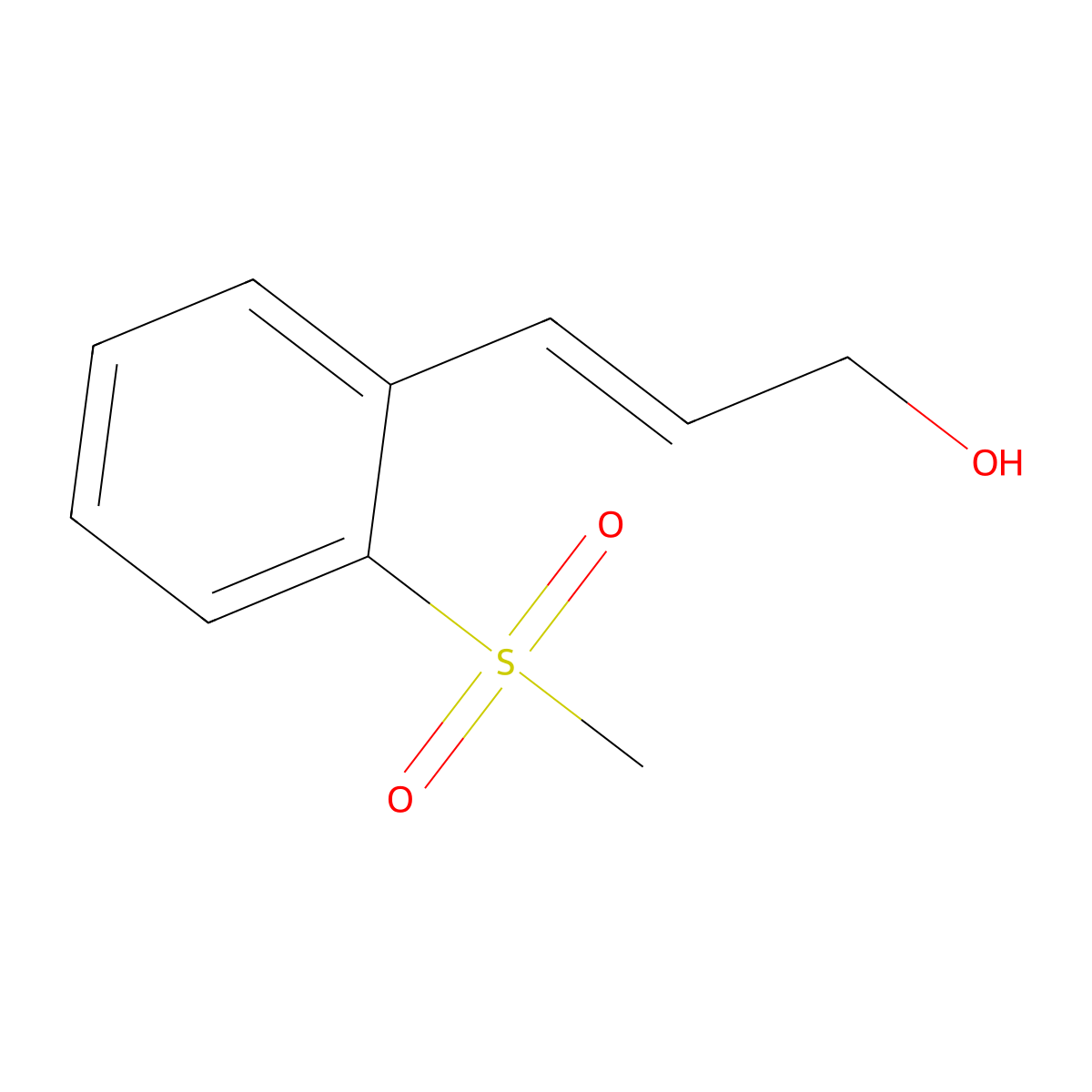 3-(2-Methanesulfonylphenyl)prop-2-en-1-ol molecular structure, CAS 2229648-12-6