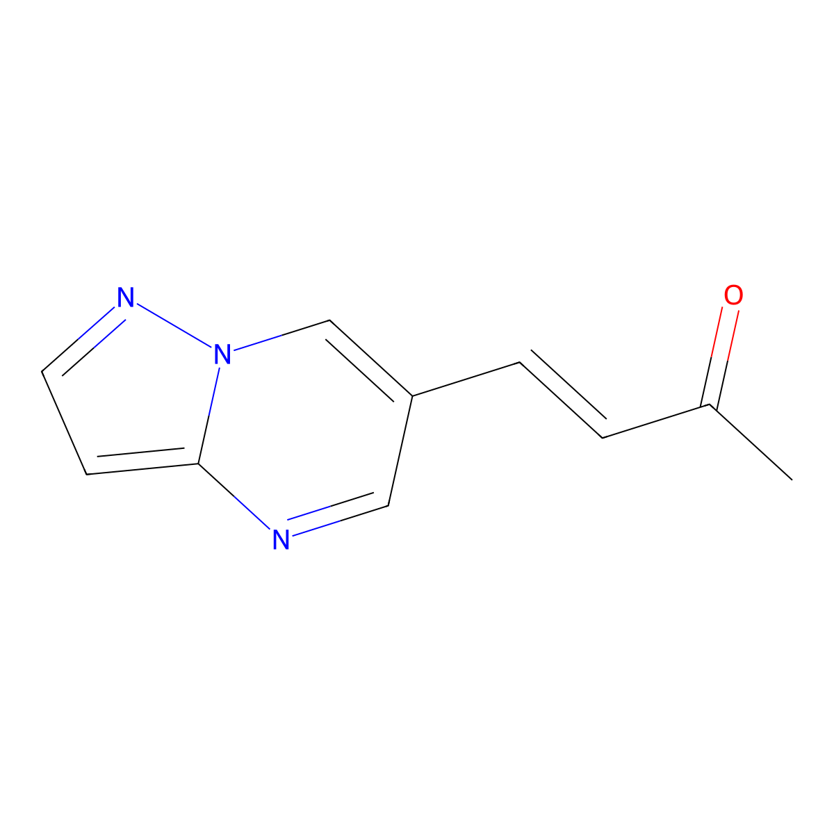 4-{Pyrazolo[1,5-a]pyrimidin-6-yl}but-3-en-2-one molecular structure, CAS 2229650-03-5